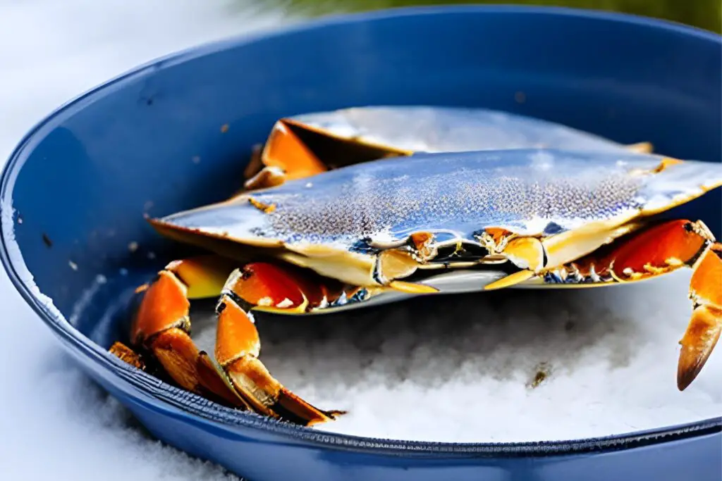 how to freeze blue crabs
