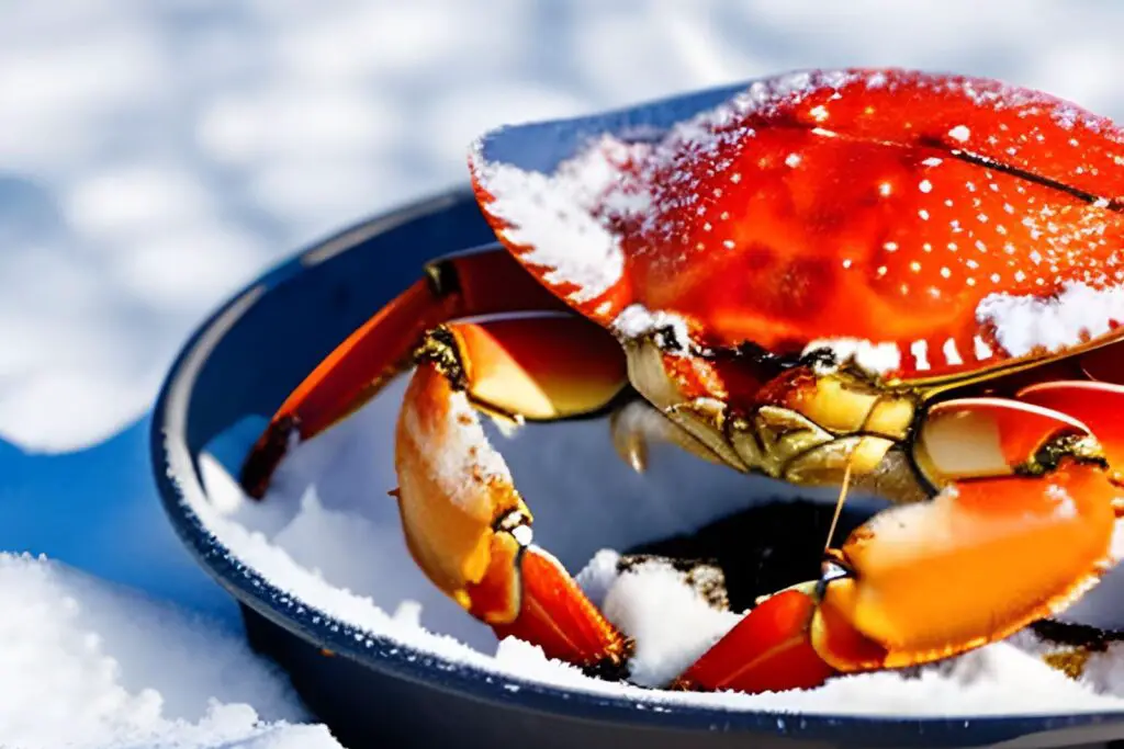 how to freeze crabs