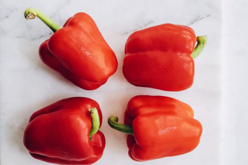 how to freeze red peppers
