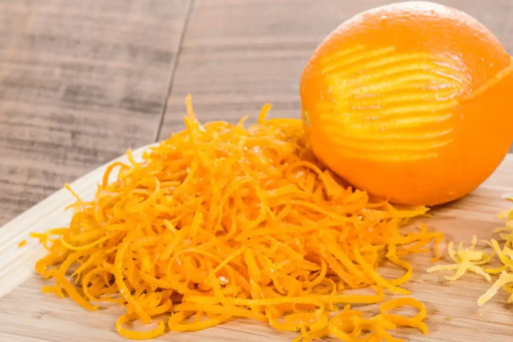 how to freeze orange zest